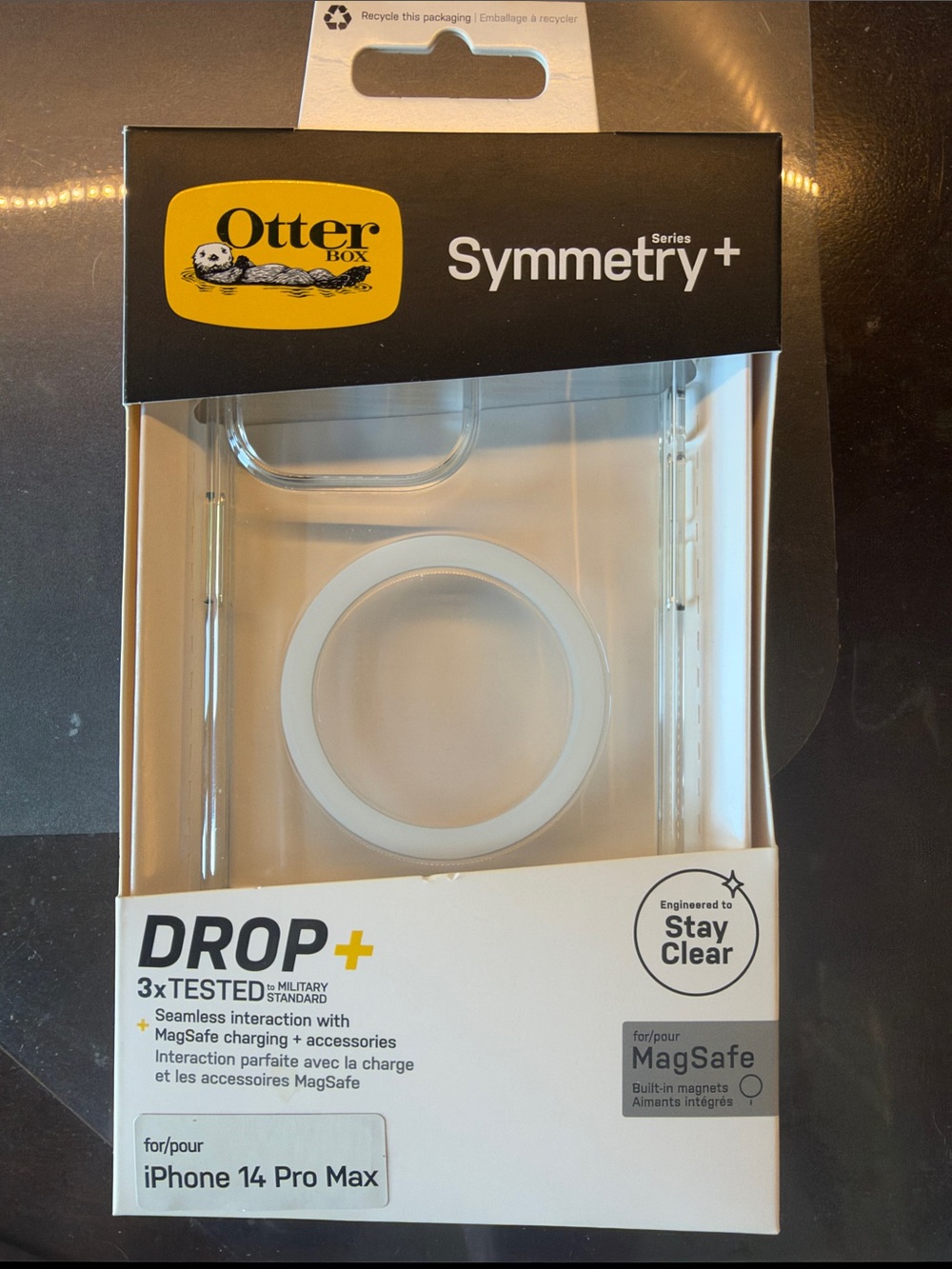 OtterBox Symmetry+ Clear MagSafe Case for iPhone 14 Pro Max - Clear